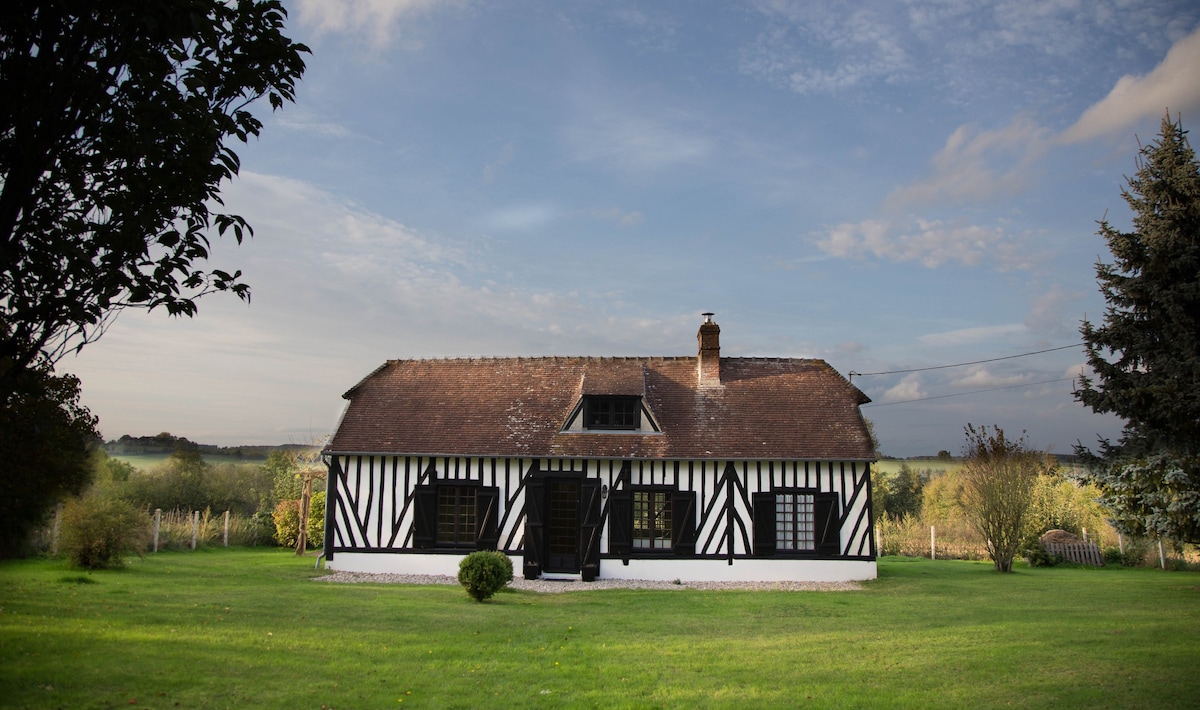 Remote cottage in Normandy countryside