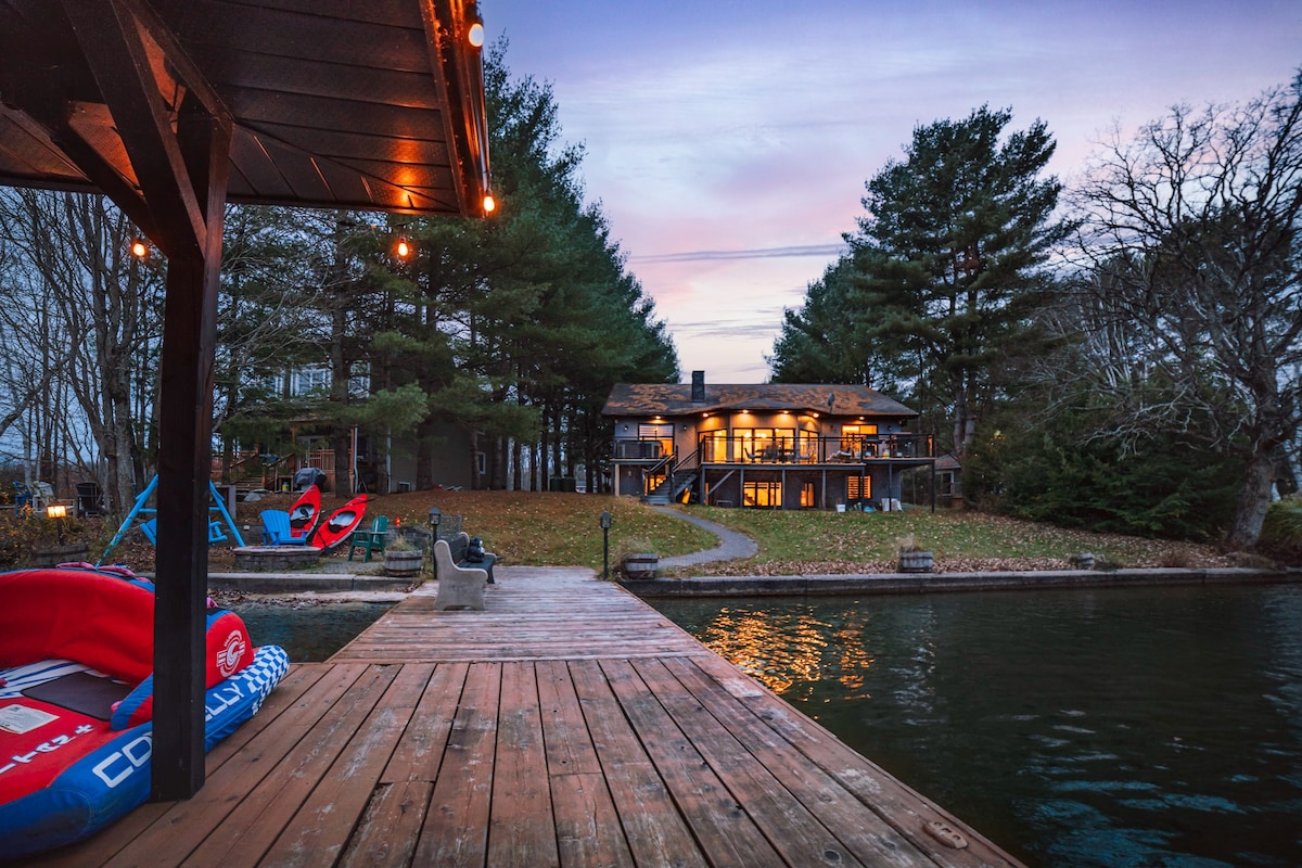 豪华海滨Muskoka乡村小屋*热水浴缸*