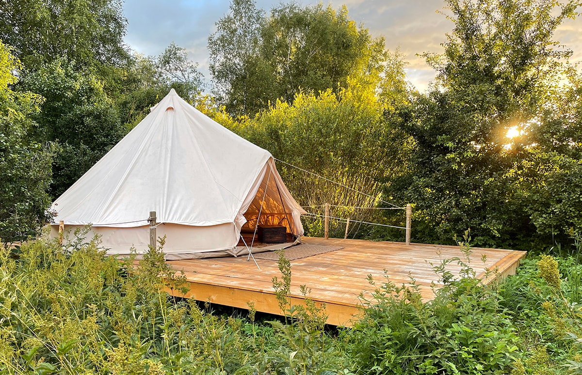 Glamping in wilderness