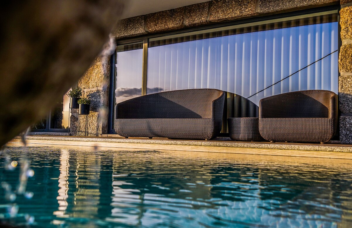 Quinta da Nascente★公寓，带空调和泳池景观+烧烤