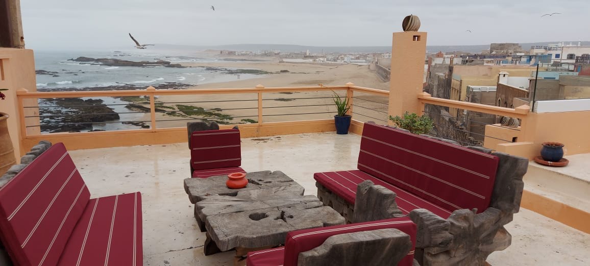 麦地那索维拉（ Essaouira ） ，迷人的海景公寓