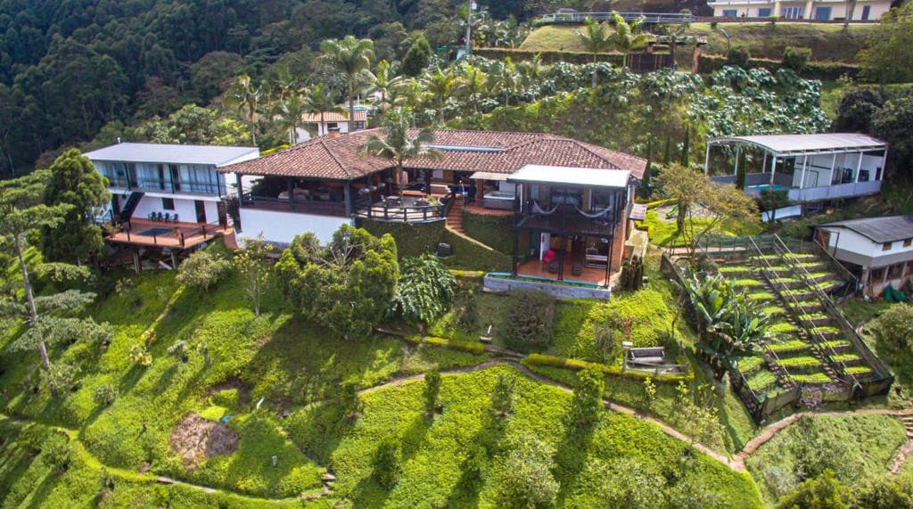 Nest refuge in the Mountain Medellin Colombia