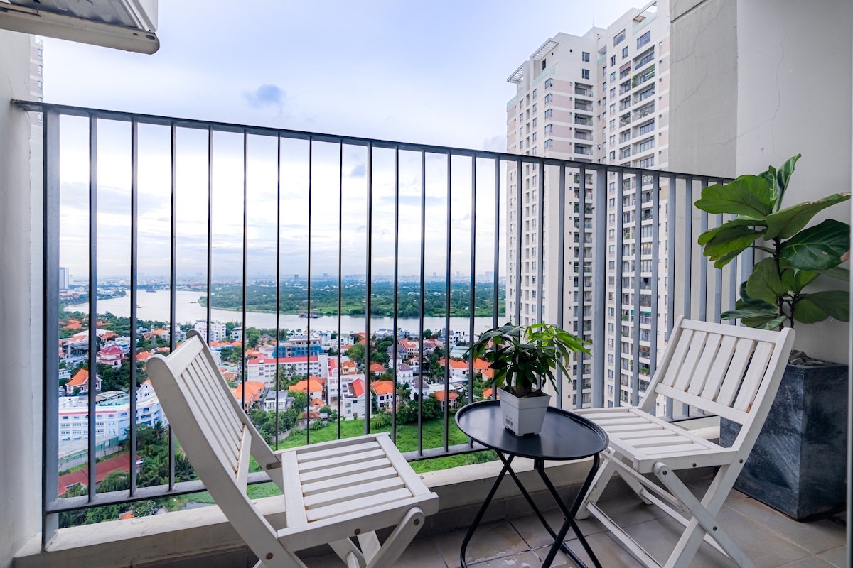 AmbiHOME 3Br river view Masteri Thao DienT5 [NETF]