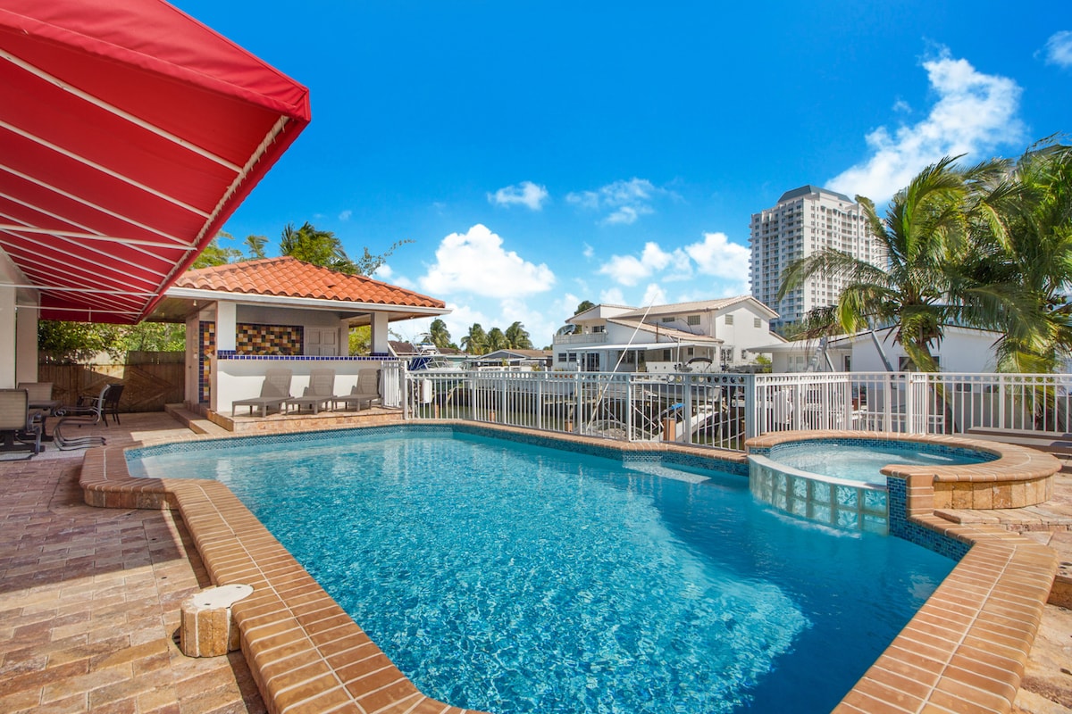 迈阿密海岸别墅-6卧室扑克、私人泳池和更多