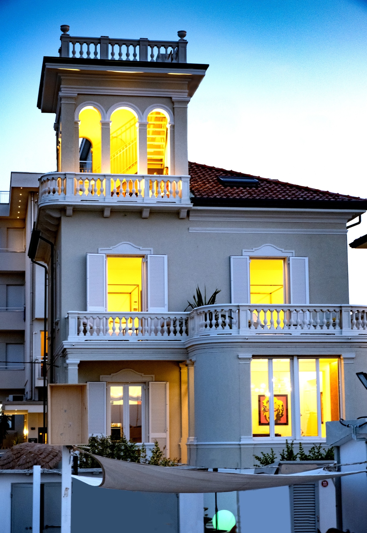 Villa La Torretta Luxury B&B balconcino vista mare