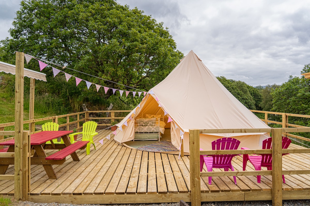 Hazel Bell Tent- Westport Glamping Bell Tent.