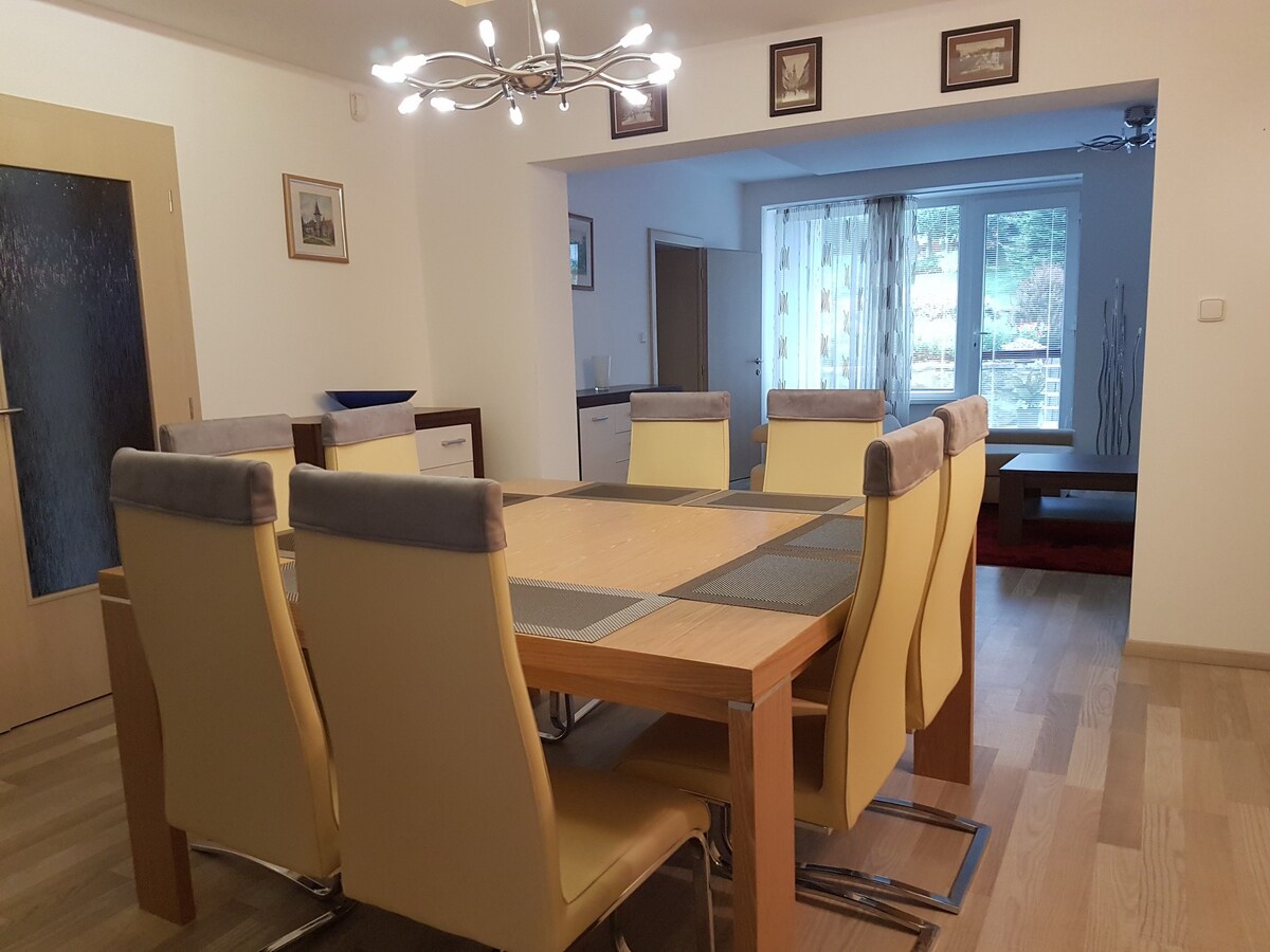 Large apartment in private villa with free parking