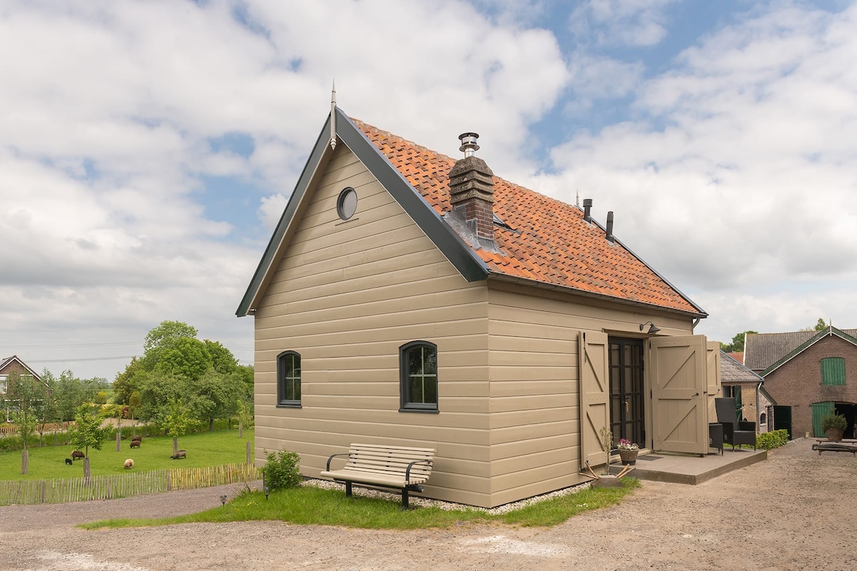 独立小屋，靠近Biesbosch的Kinderdijk