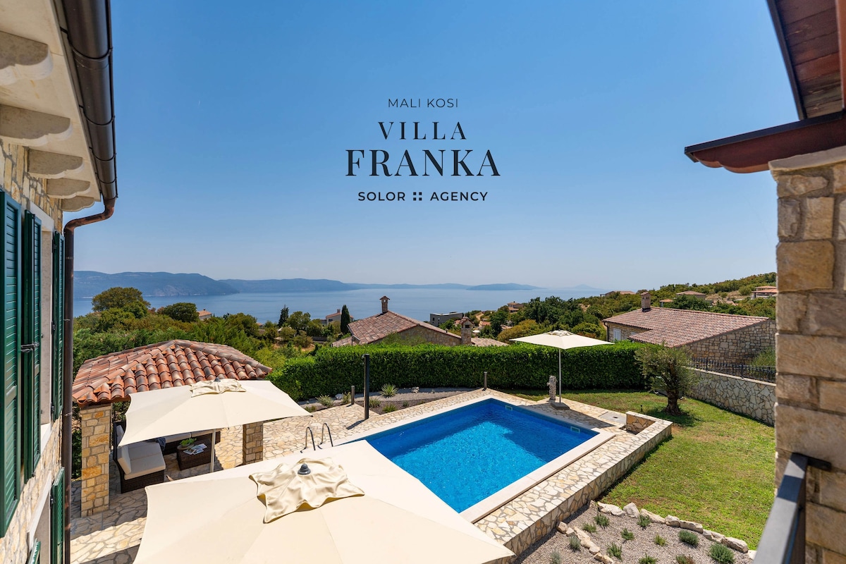 Cheerful sea view villa Franka in a quiet location
