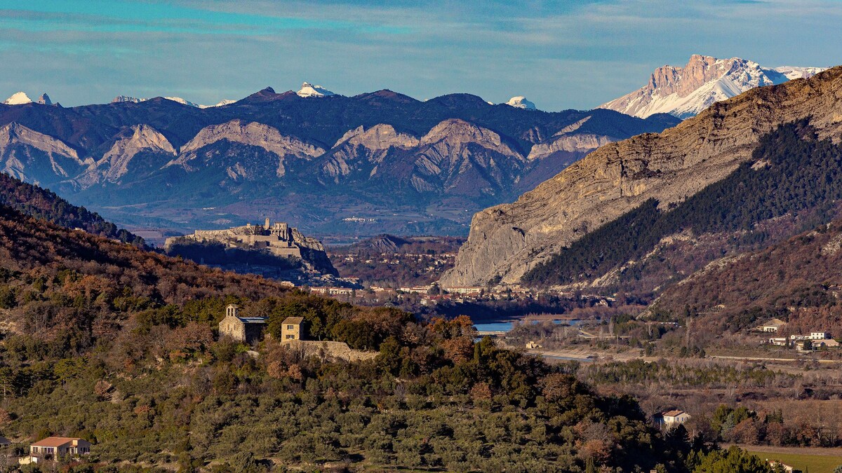 T1别墅，可欣赏露台景观Citadel Sisteron