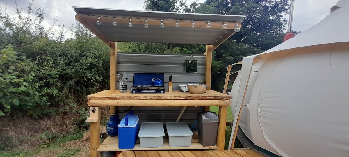 The Lotus,  Lotus Belle Tent, with own kitchen