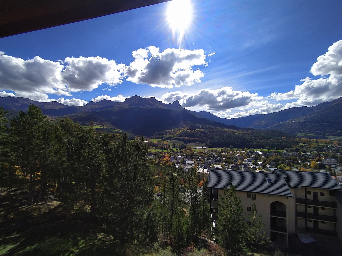 Chaleureux duplex avec vue. Calme et lumineux.