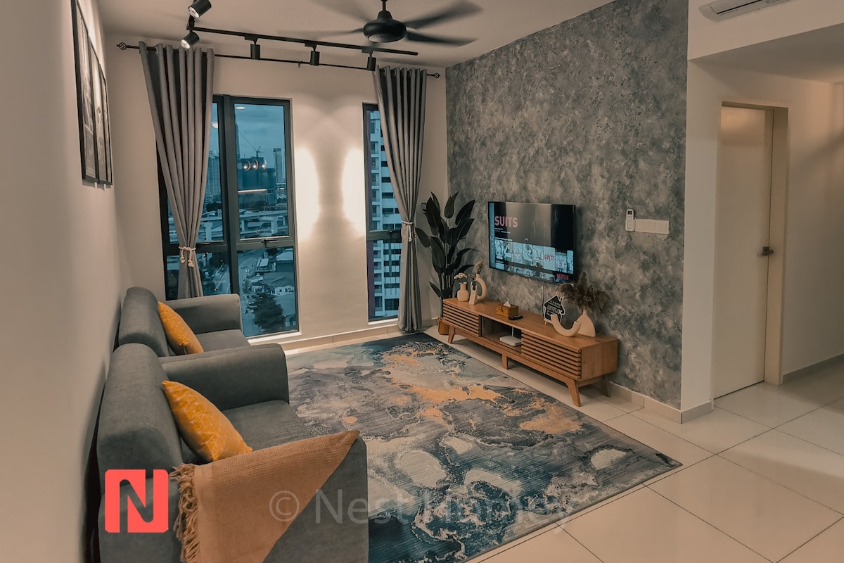 2间卧室， Nesthomey旁边的Netflix ，可欣赏吉隆坡城中城（ KLCC ）景观