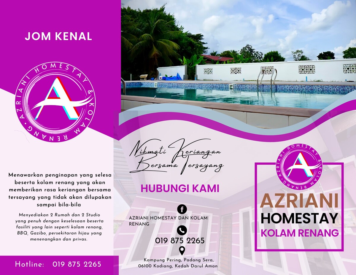 Homestay hanya RM150/malam berserta kolam renang