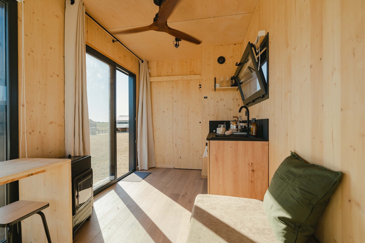 Parcel Tiny House - près des chèvres vue Pyrénées