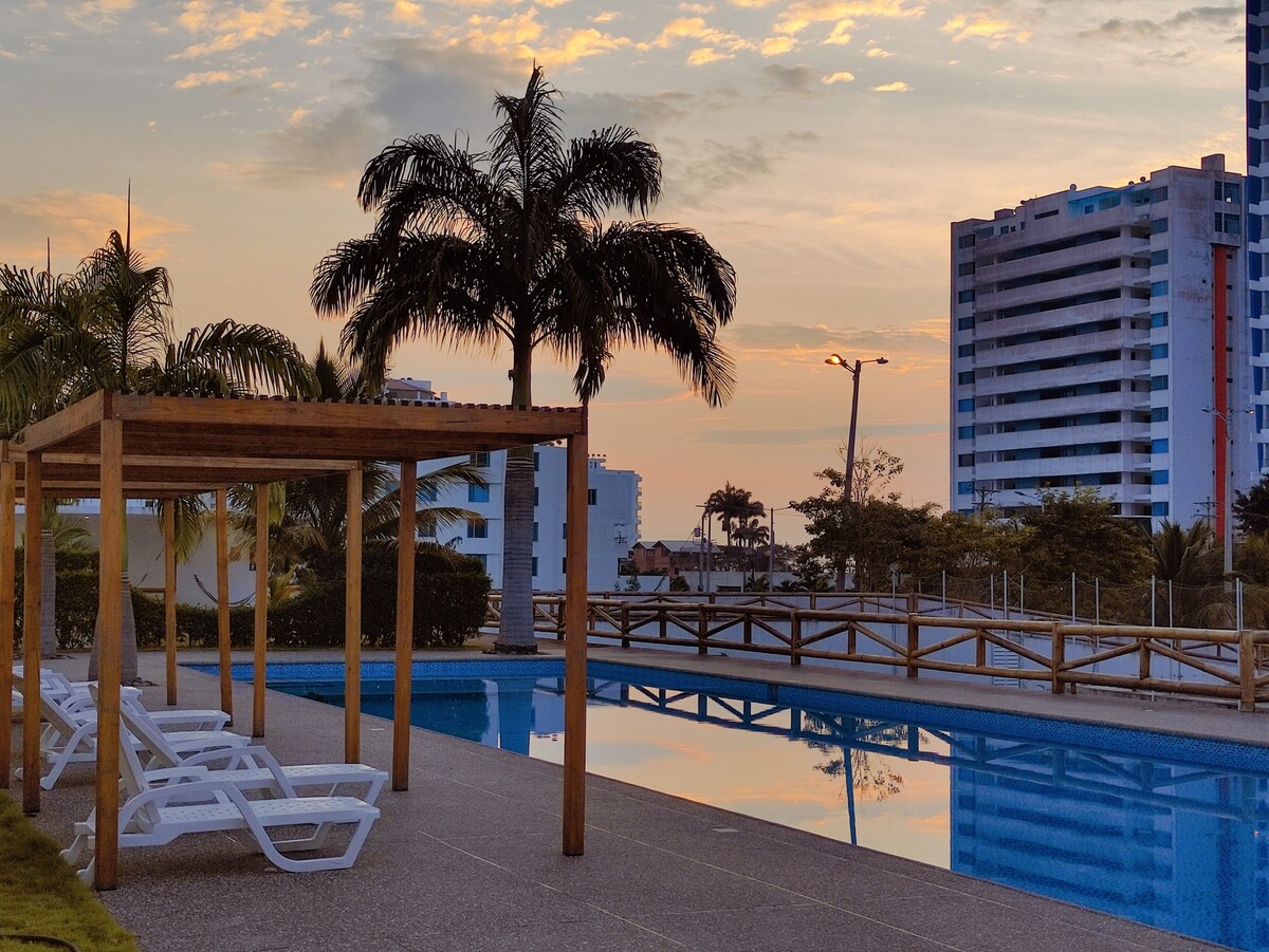 Resort Playa Azul Tonsupa Departamento con vista