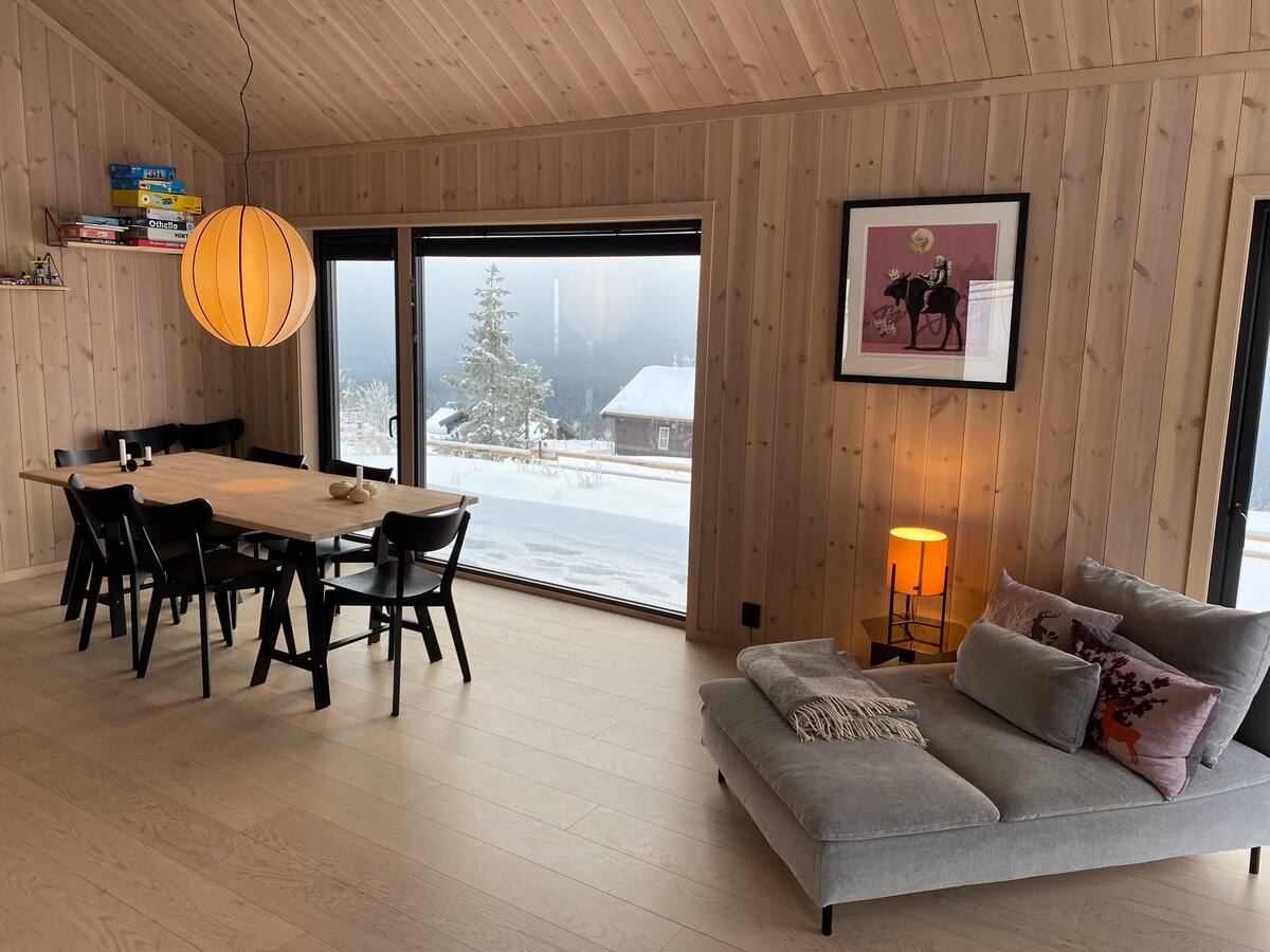 Modern, 4-bedroom family cabin with a great view!