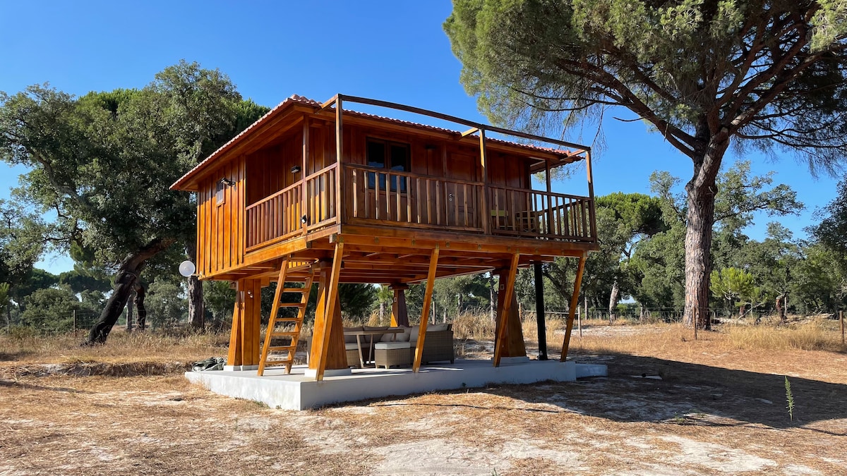 Suspended Wooden House  - Monte da Cortiça