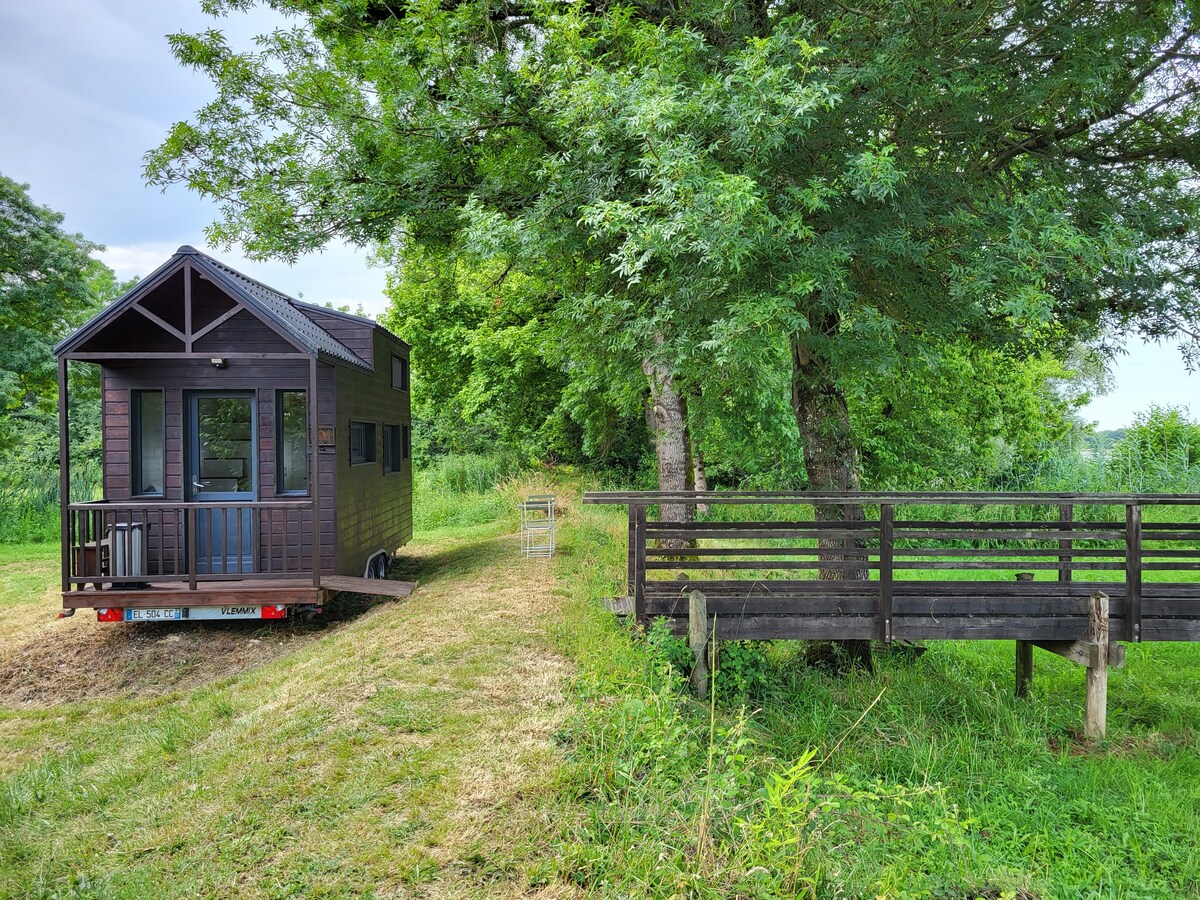 Tiny house sur les berges de la Dordogne