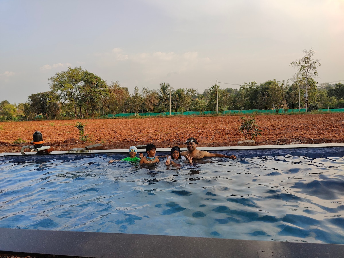 Farm Stay with Party pool