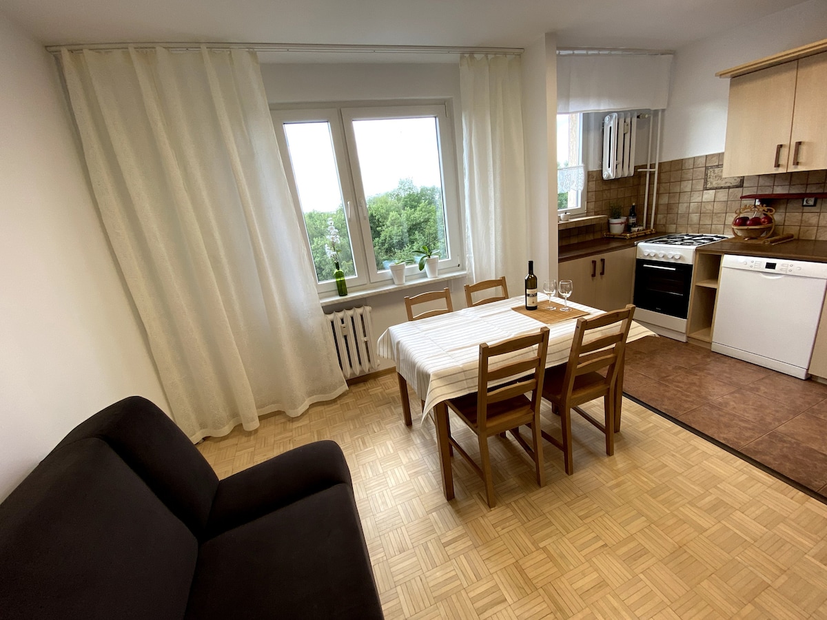 Apartament z widokiem na park