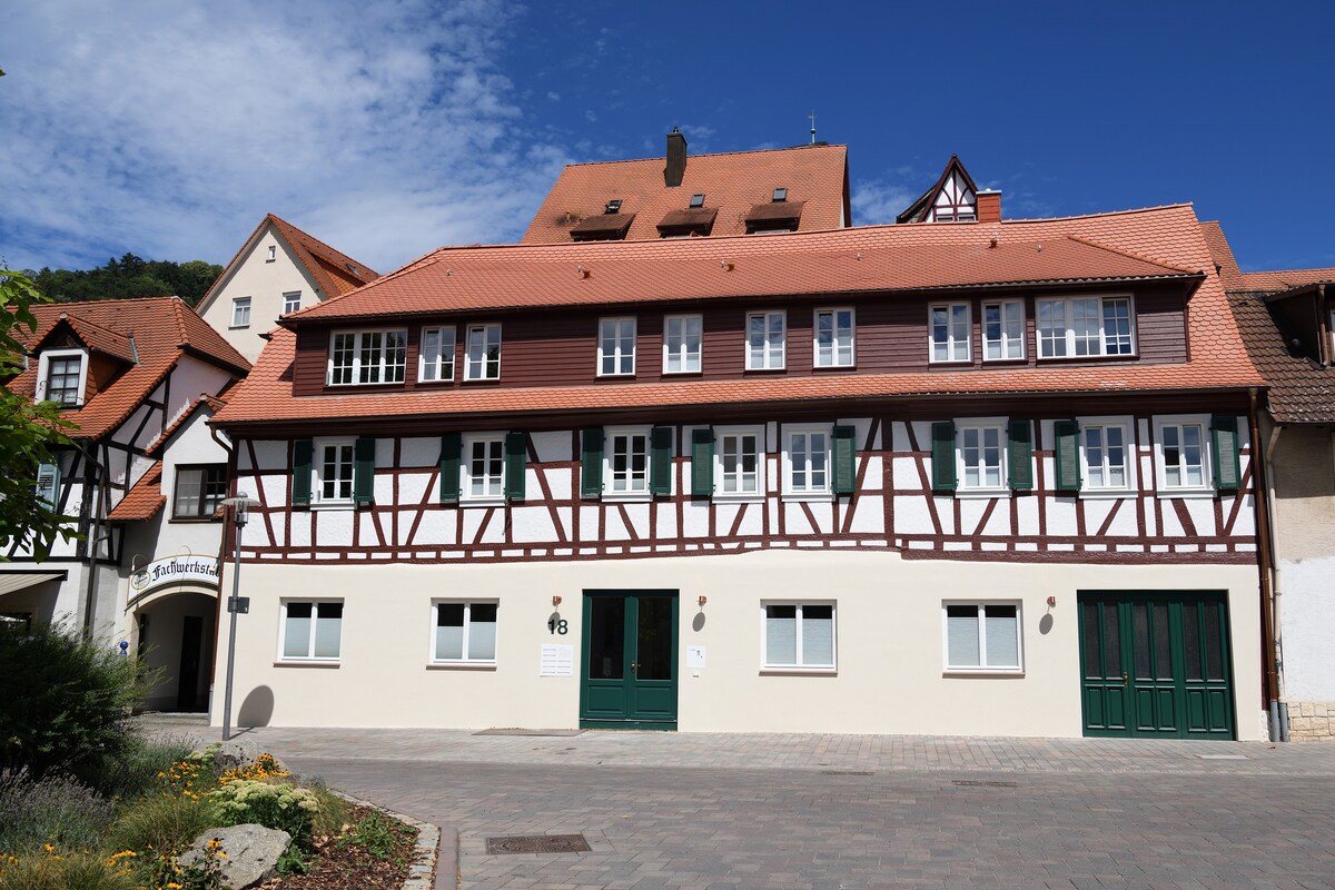 Das schiefe Haus - Ferienwohnung Nibelungen