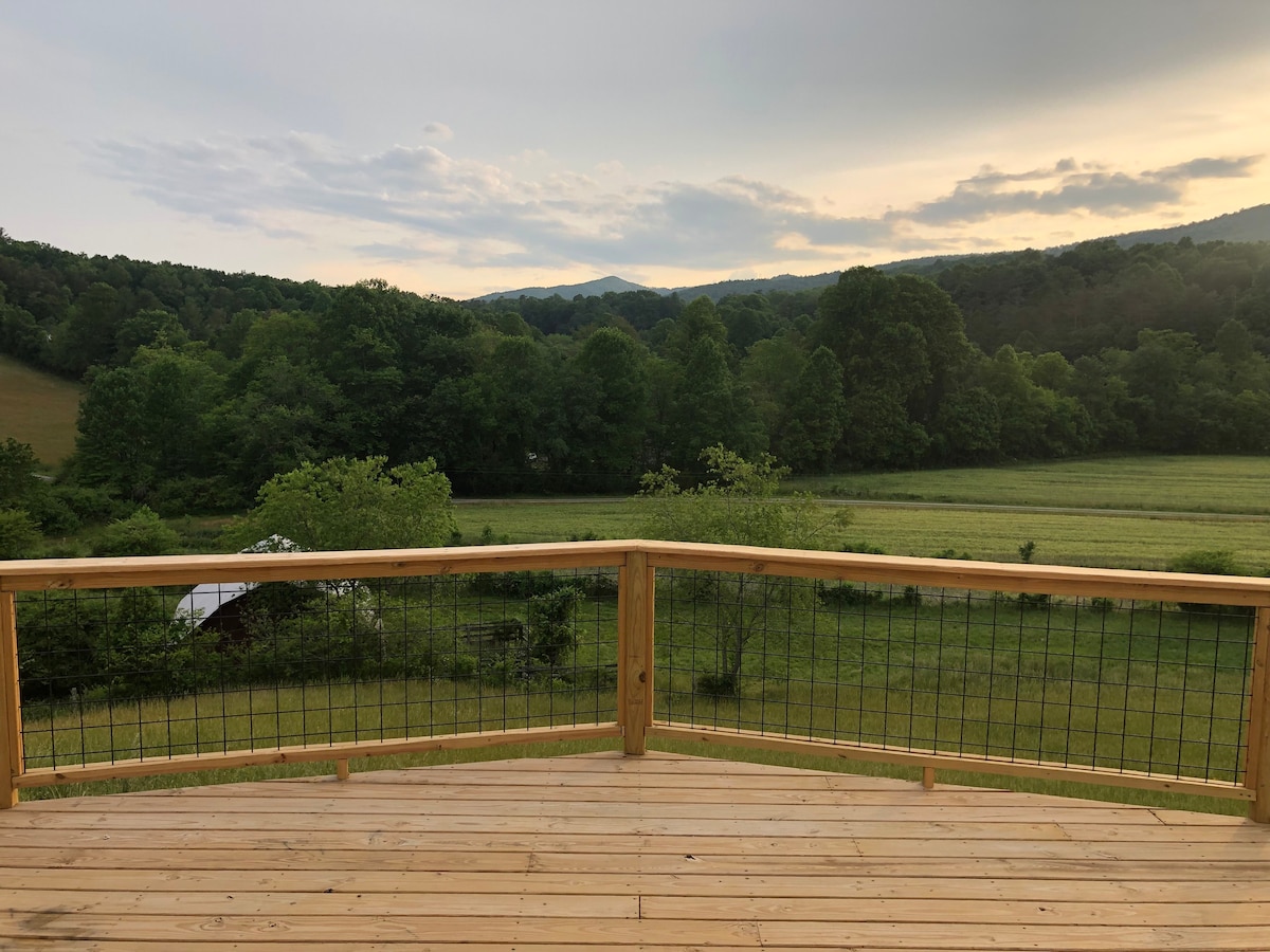 NEW Mills River Aframe on 12 acres, Pisgah area