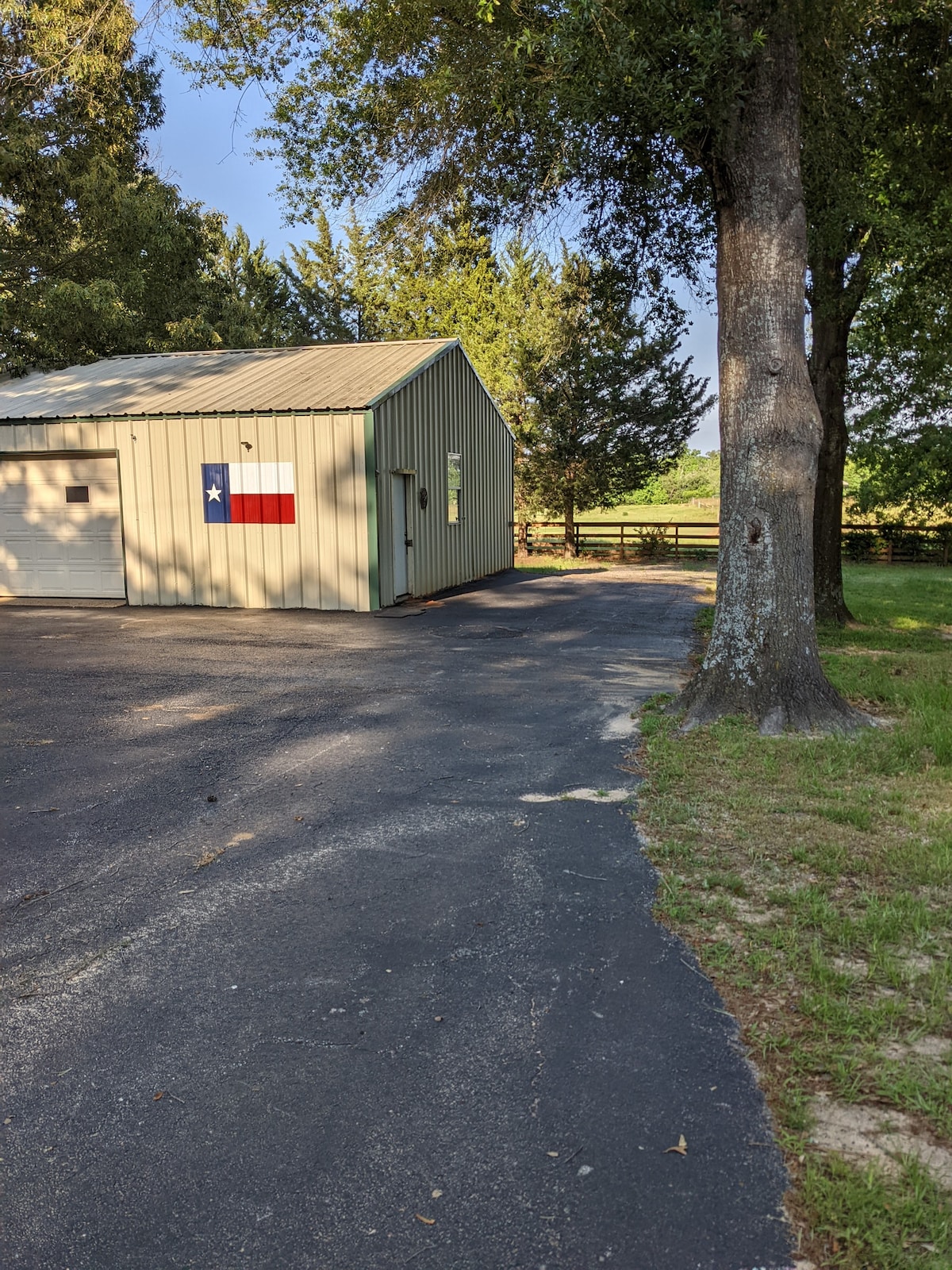 RV parking in a private country spot.