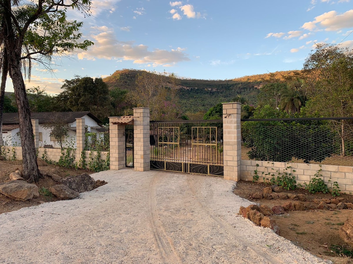 位于Taquaruçu的房子，后院有一条小溪！