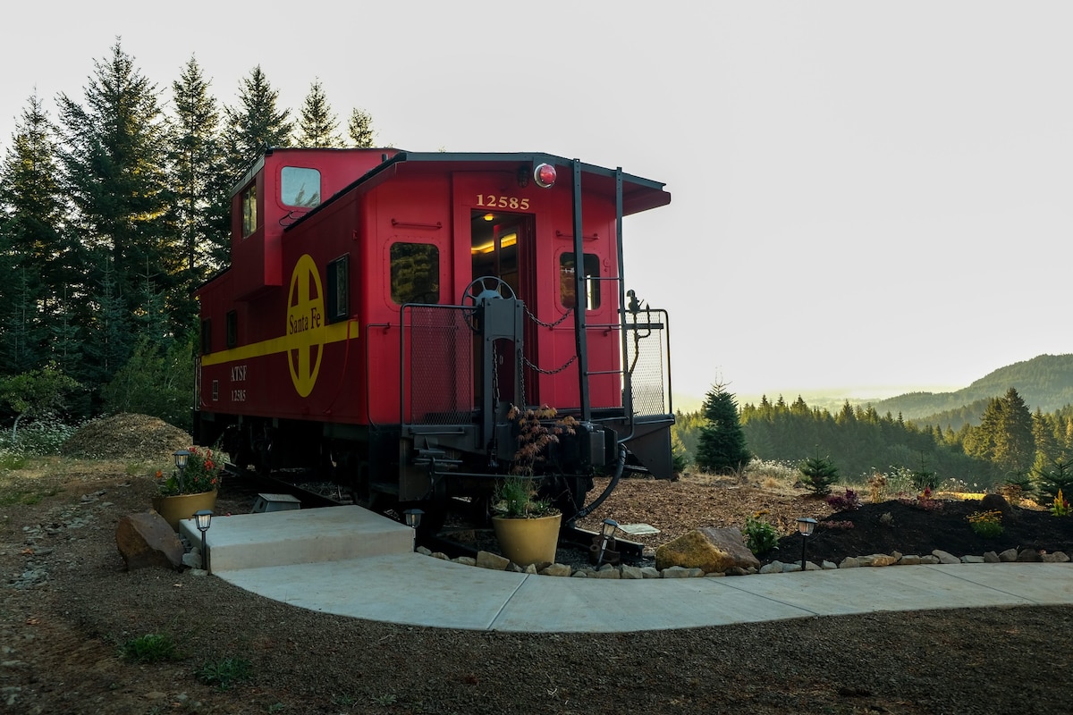 Cozy Caboose with an amazing view and a lot more..