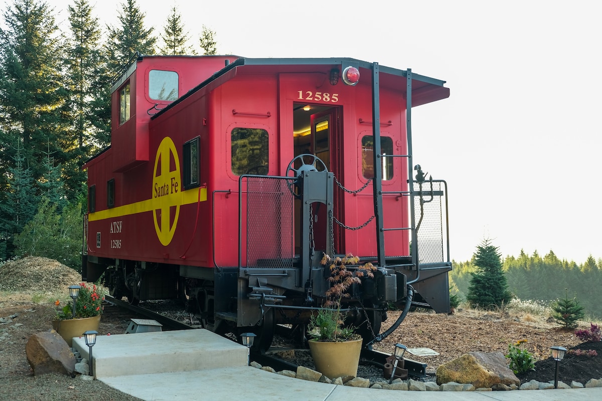 Cozy Caboose with an amazing view and a lot more..