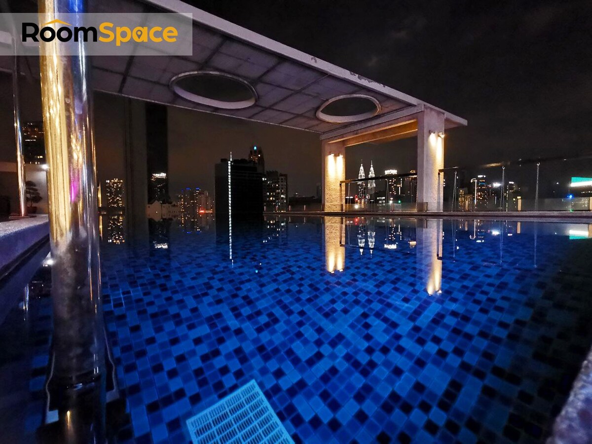 空中泳池2人吉隆坡私人单间公寓高速无线网络