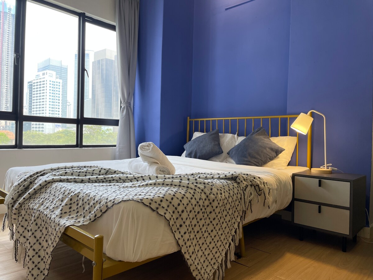 可爱的单间公寓@吉隆坡城| Netflix | 100 Mbps无线网络