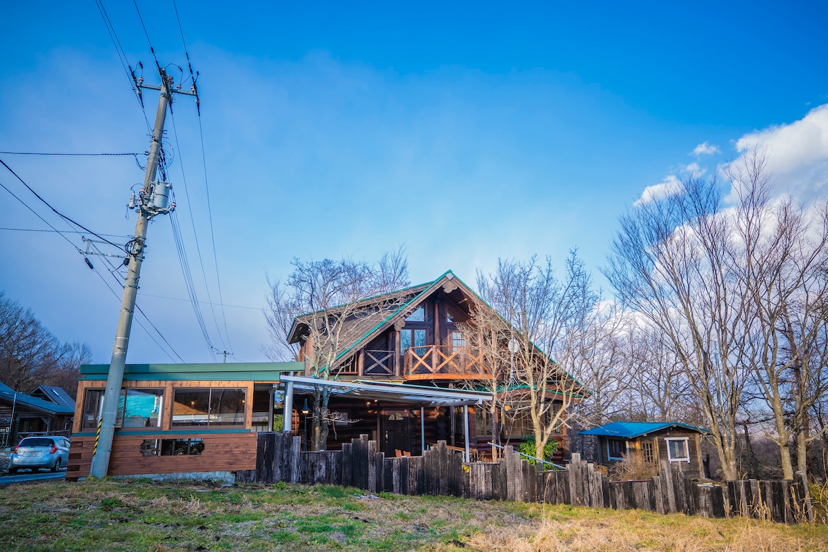 Zao log house - Miyagi Zao整栋私人别墅，最多可入住9人-盖亚度假村