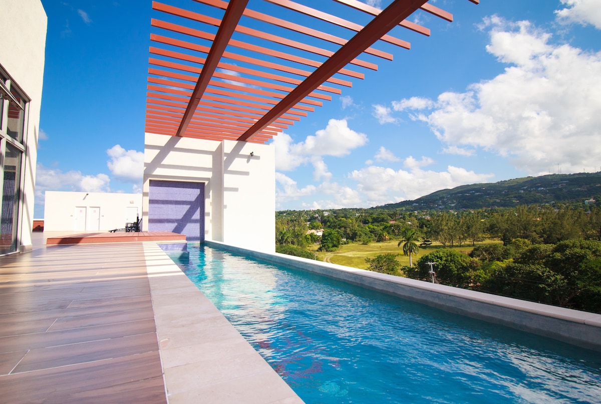 蒙特哥湾（ Montego Bay ）的豪华公寓，可使用屋顶泳池