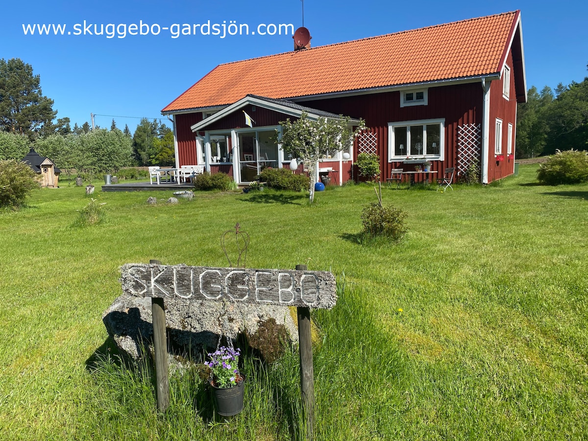 Ferienidyll "Skuggebo Gårdsjön" am Ruskensee