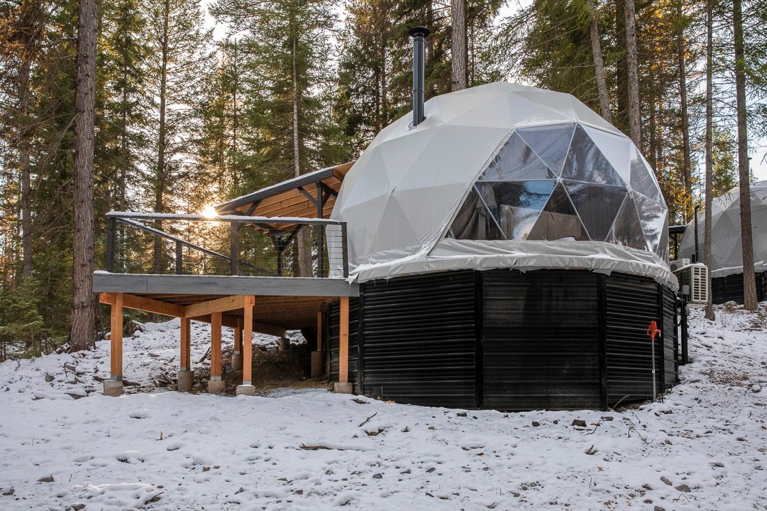 Private dome with deck