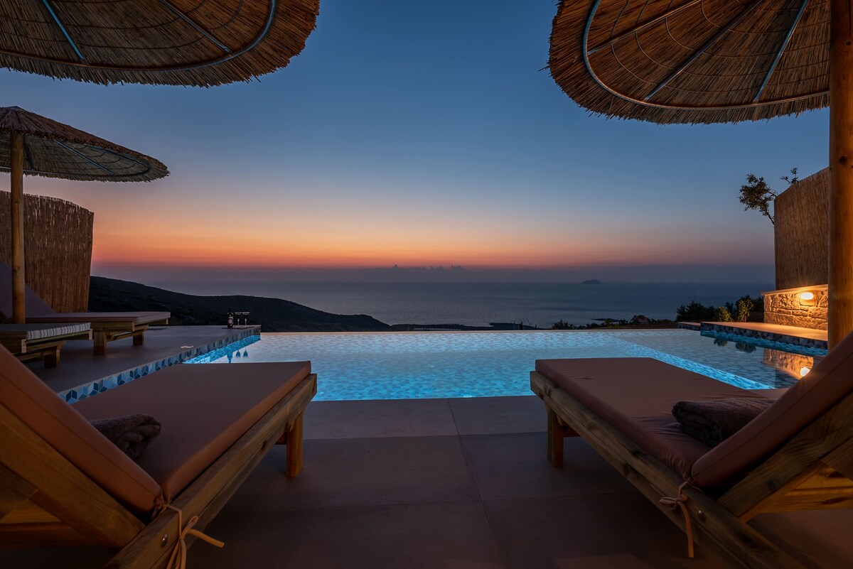 Villa Aphrodite, sea view, pool, brand new, modern