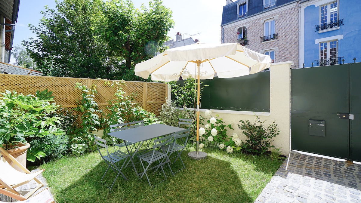 Gorgeous 200m2 house & garden in Buttes Chaumont