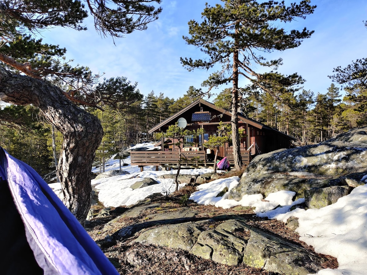 Hytte med flott utsikt ved Store Blefjell