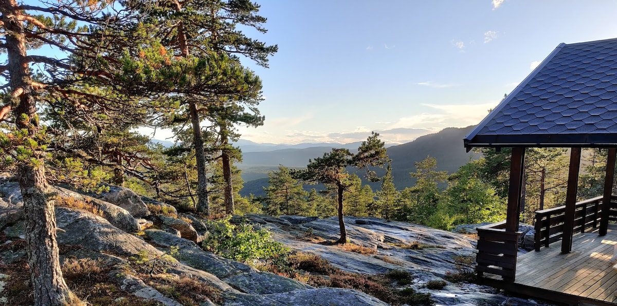 Hytte med flott utsikt ved Store Blefjell