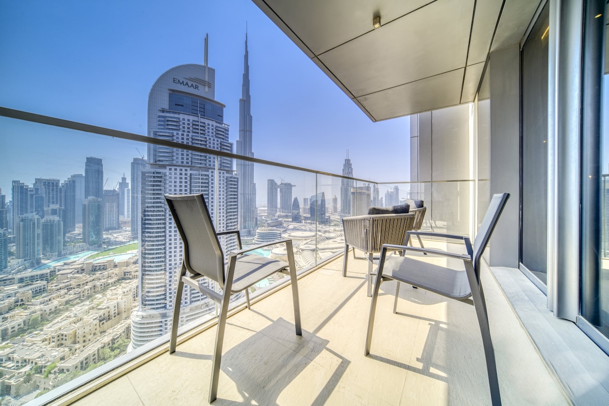 豪华3卧室+女佣房，可欣赏哈利法寺（ Burj Khalifa ）景观