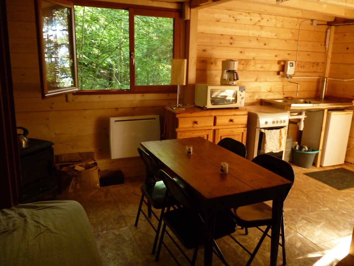 Chalet refuge en forêt