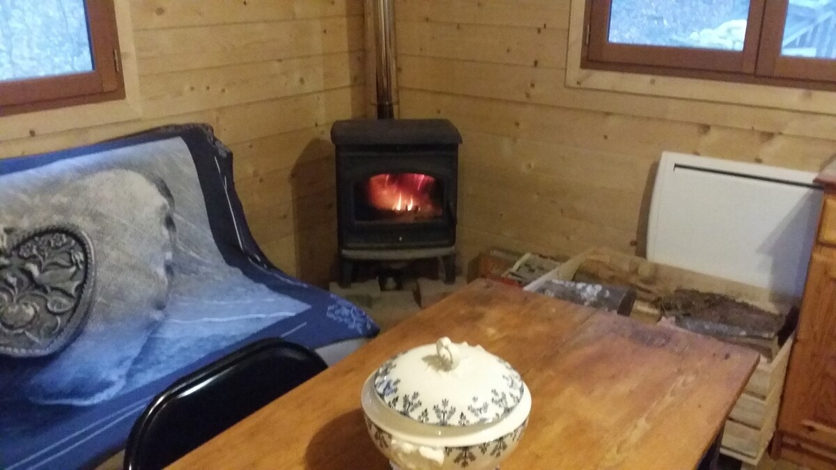 Chalet refuge en forêt