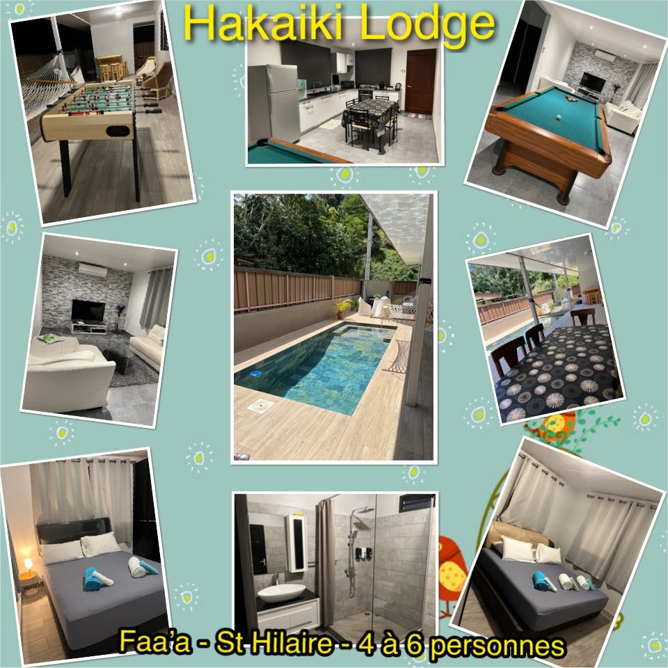 Tahiti Hakaiki Lodge -带泳池的房子