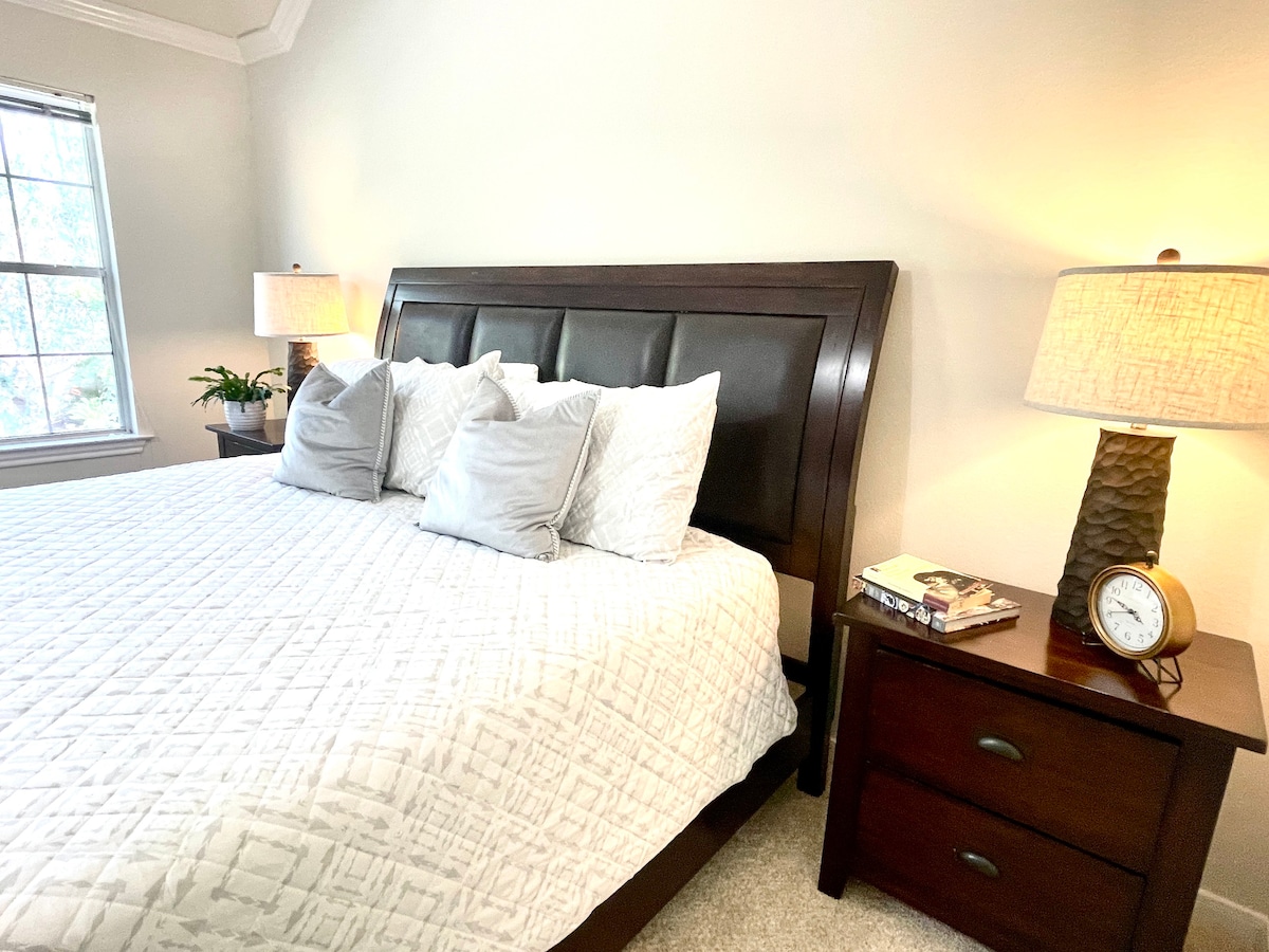 The Woodlands Master Bedroom with bathroom