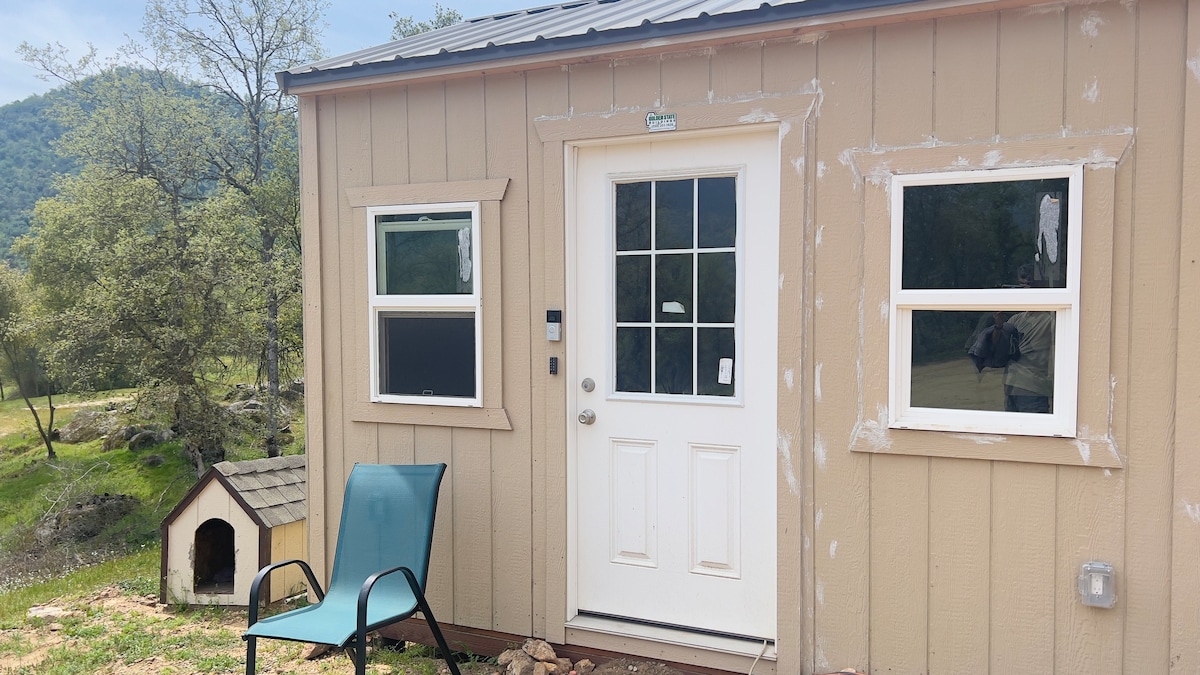 Off-Grid Birdhouse - Tiny Cabin partially finished