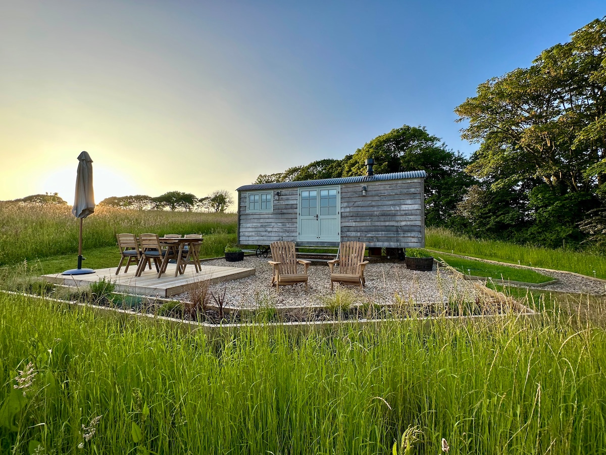 Countryside retreat with beautiful view near Truro