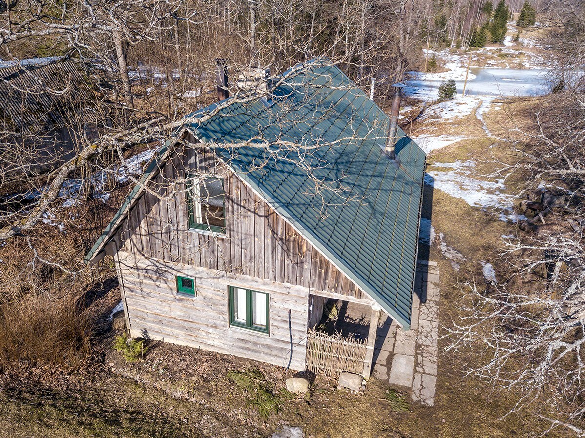 Piekūni, cottage with fireplace, wide nature area