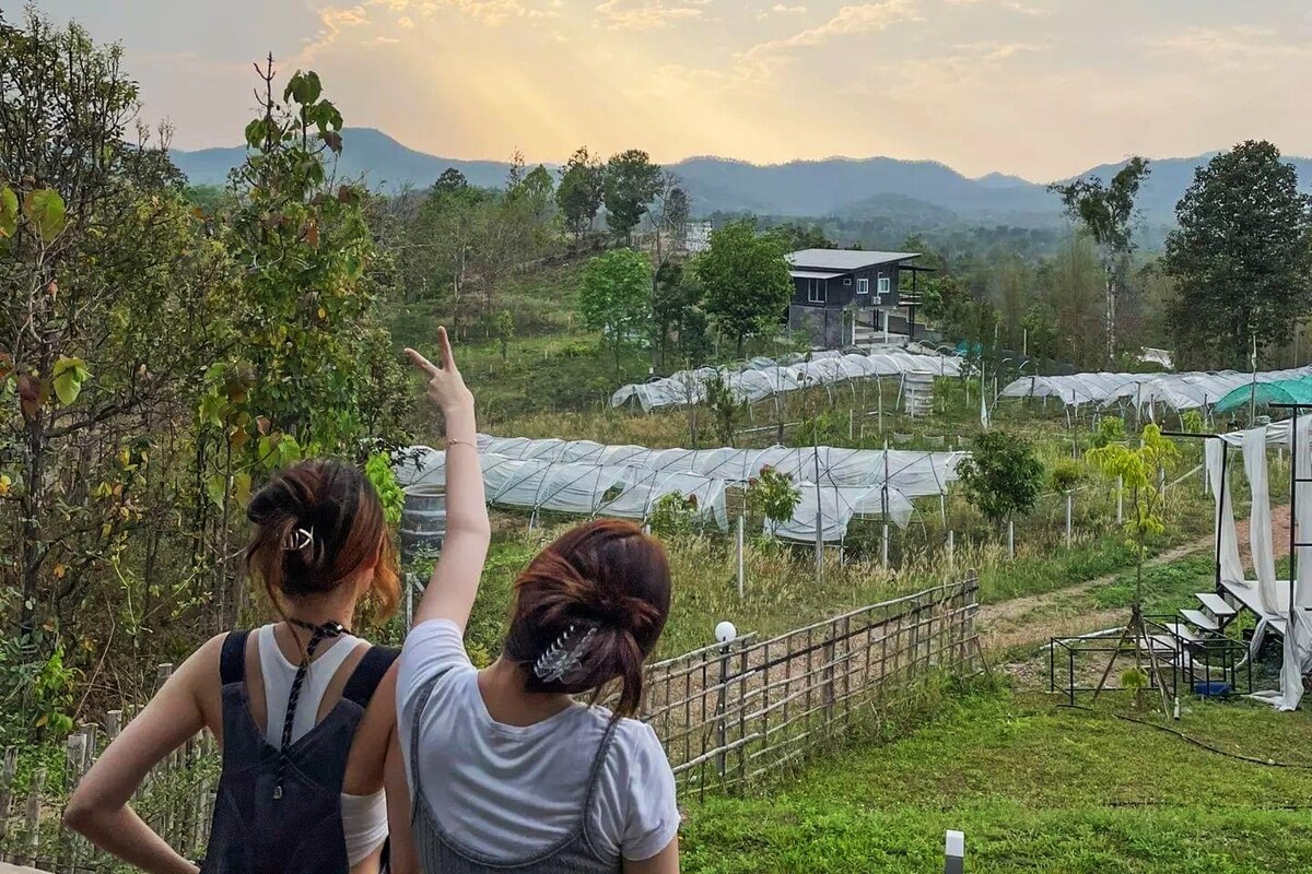 宁静的房源，可欣赏清迈全景山景